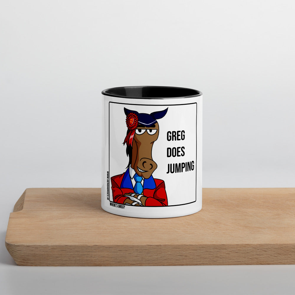 Show Jumping Mug with Color Inside